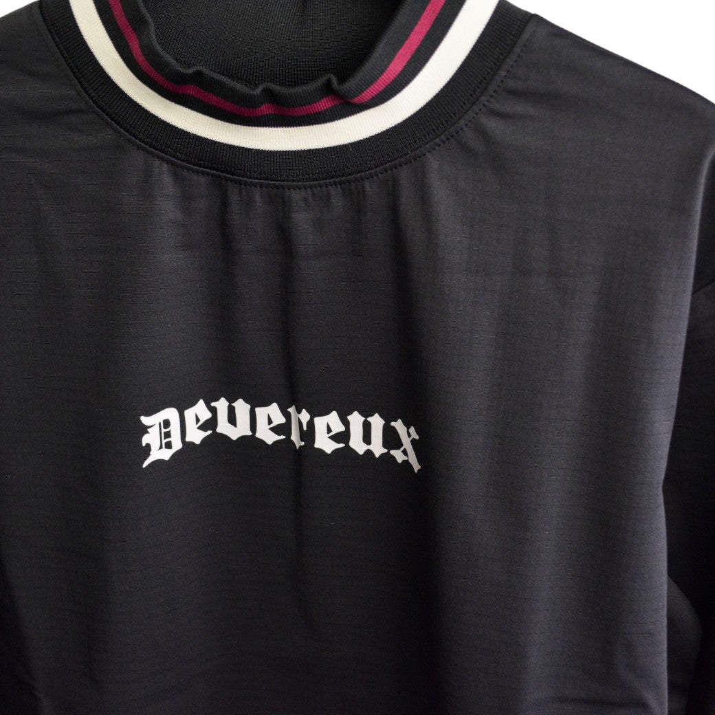 【DEVEREUX GOLF】16Runclub ストライプリブモック BLACK(DVR-075754007)