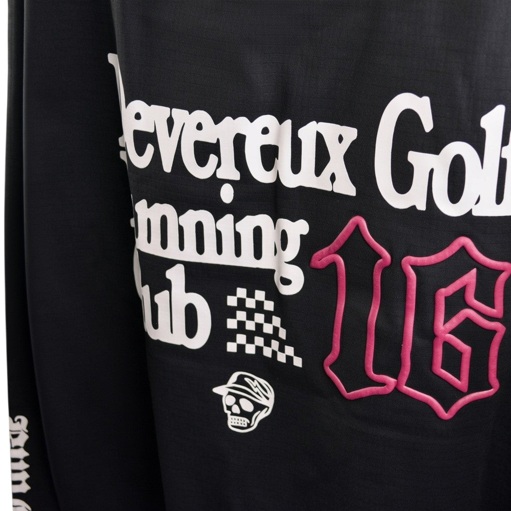 【DEVEREUX GOLF】16Runclub ストライプリブモック BLACK(DVR-075754007)