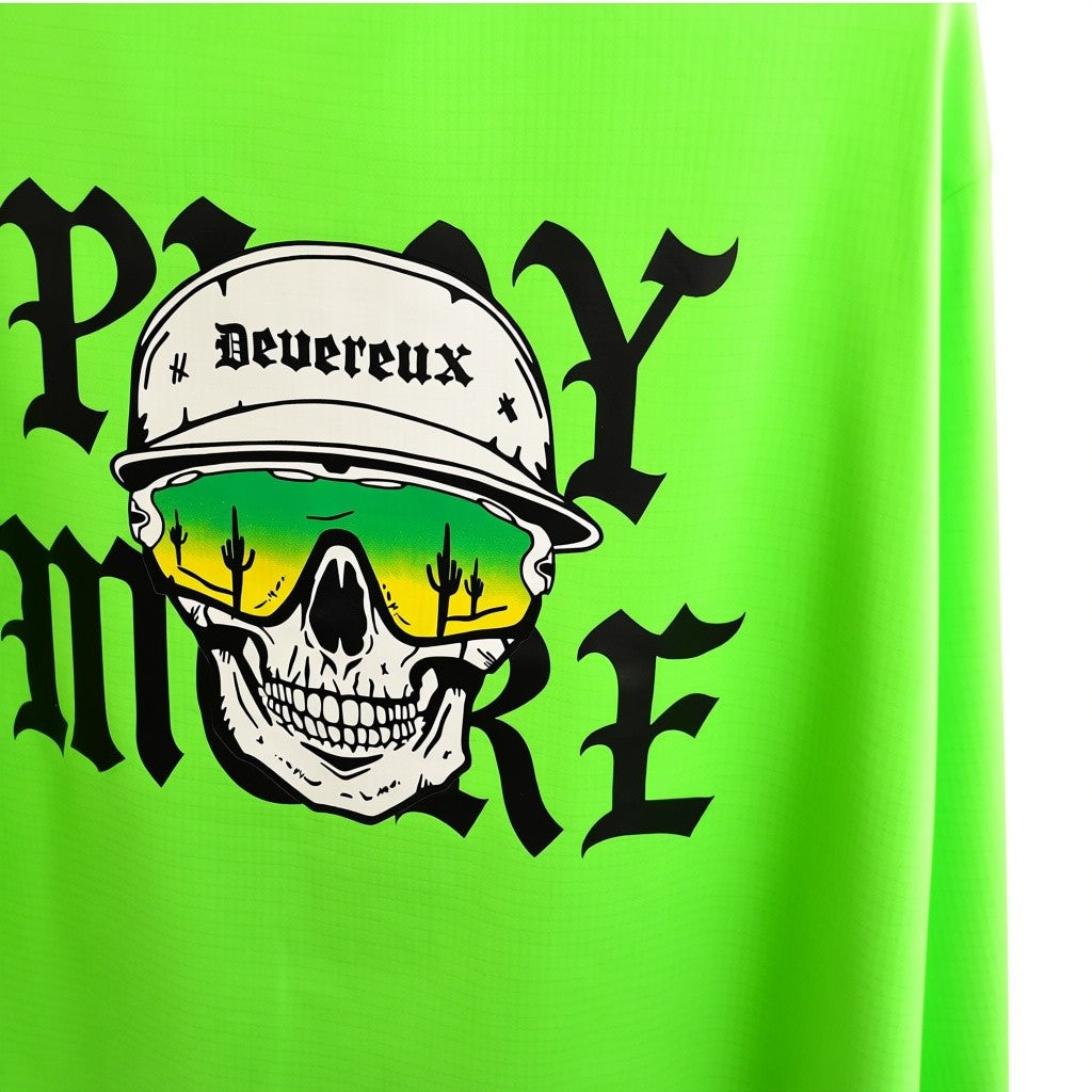 【DEVEREUX GOLF】DeadMan Running ストライプリブモック GREEN(DVR-075754008)