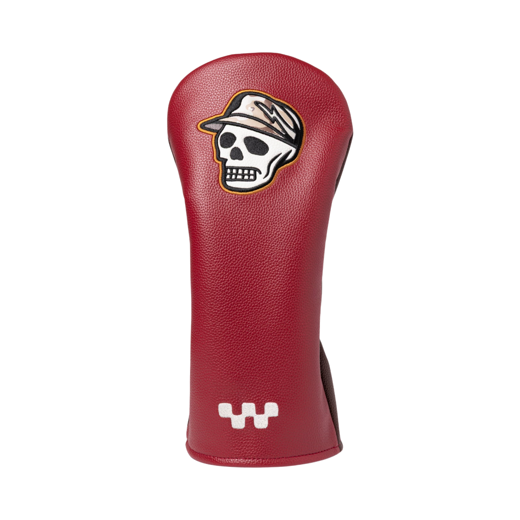 【DEVEREUX GOLF】DVG Skull Icon DR Headcover ドライバーヘッドカバー BURGUNDY(DVR-075764826)