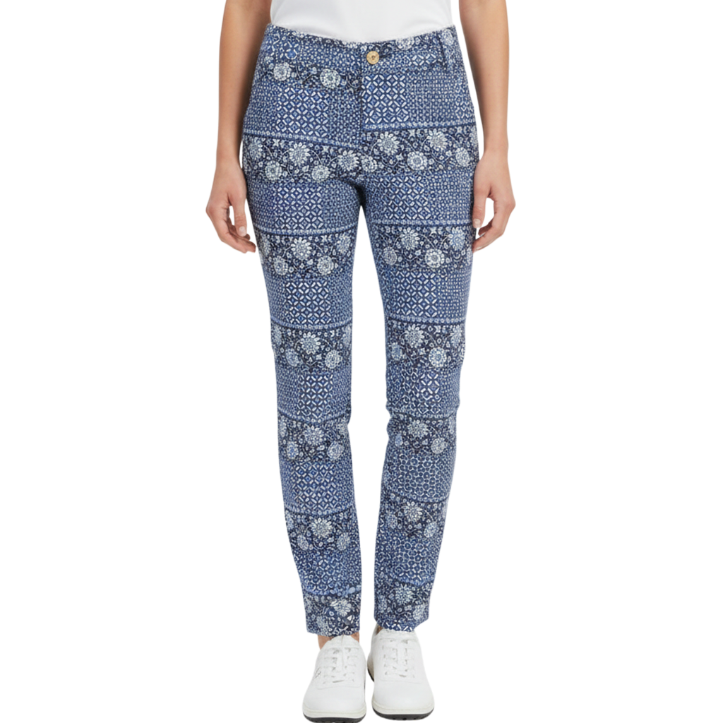 【Foglia Brillante】ロングパンツ WOMAN ORIENTAL NAVY(ZZFOB-FBALLPNT16)