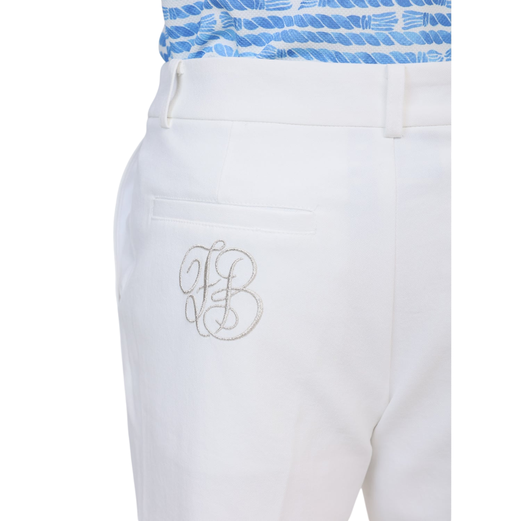【Foglia Brillante】ロングパンツ WOMAN WHITE(ZZFOB-FBALLPNT19)