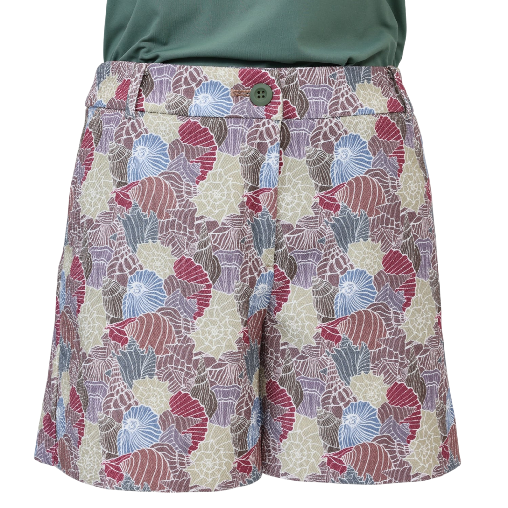 【Foglia Brillante】プリントショートパンツ WOMAN SHELL(ZZFOB-FBALPNT13)