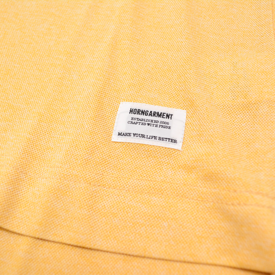 【HORN GARMENT】ポロ Beach Boys ネイビー イエロー レディース(HOG-HCW4AAP07)