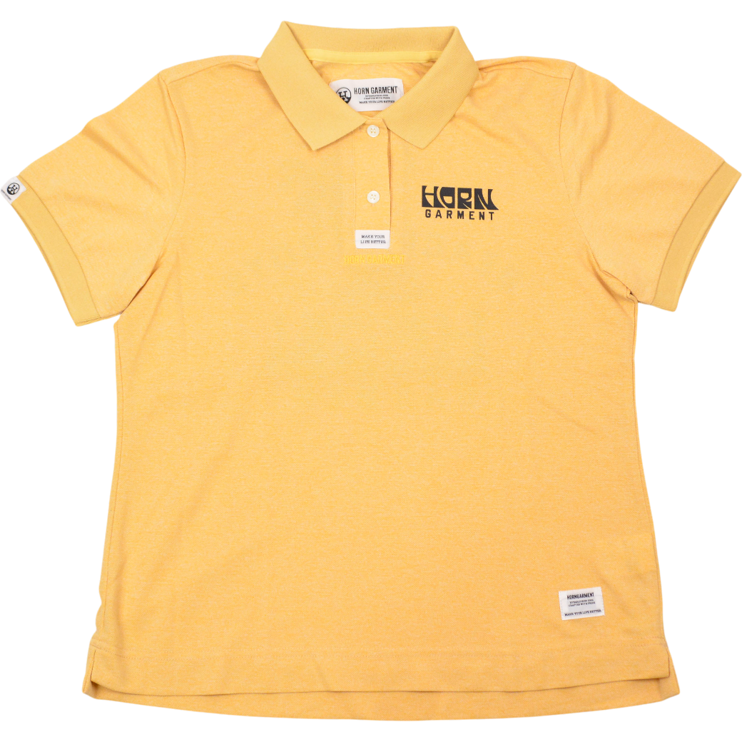 【HORN GARMENT】ポロ Beach Boys ネイビー イエロー レディース(HOG-HCW4AAP07)