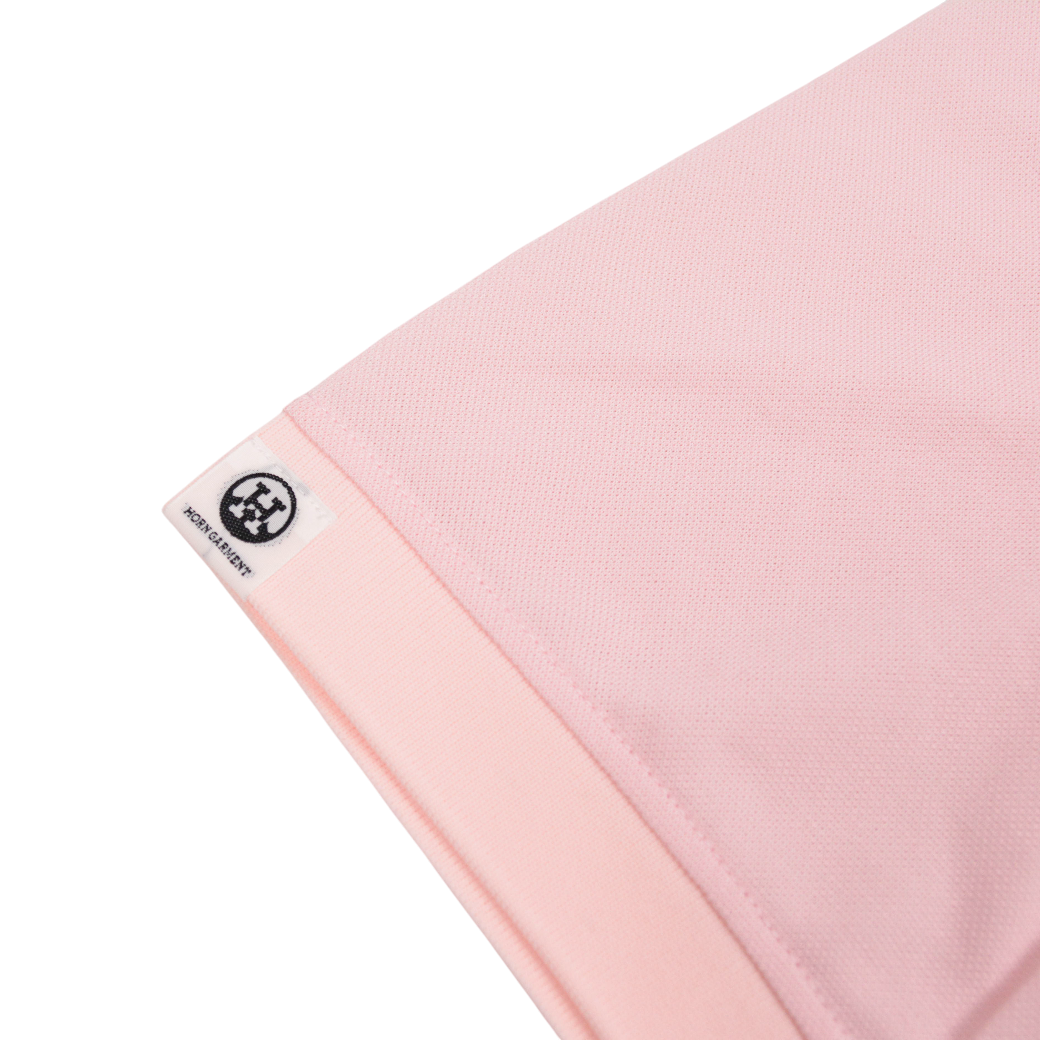 【HORN GARMENT】ポロ ヴィンテージロゴ ピンク メンズ(HOG-HCM4AAP75)