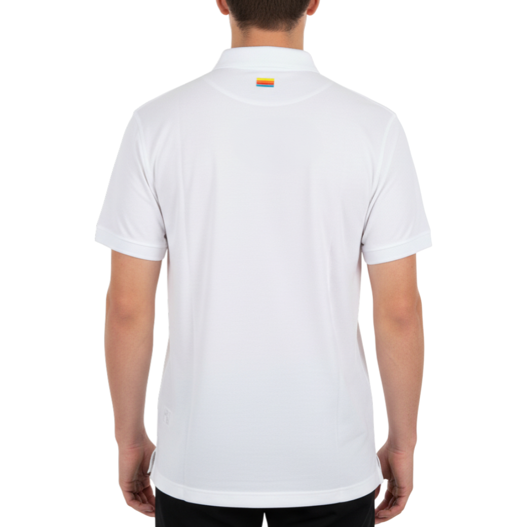 【HORN GARMENT】ポロ ヴィンテージロゴ ホワイト メンズ(HOG-HCM4AAP75)