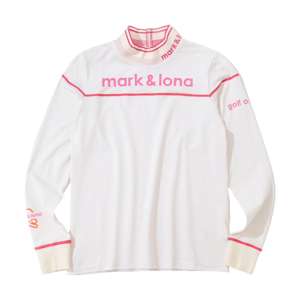 【MARK&LONA】Tribe Fit Neck レディース モック OFF WHITE(MAL-MLW5CAU03)