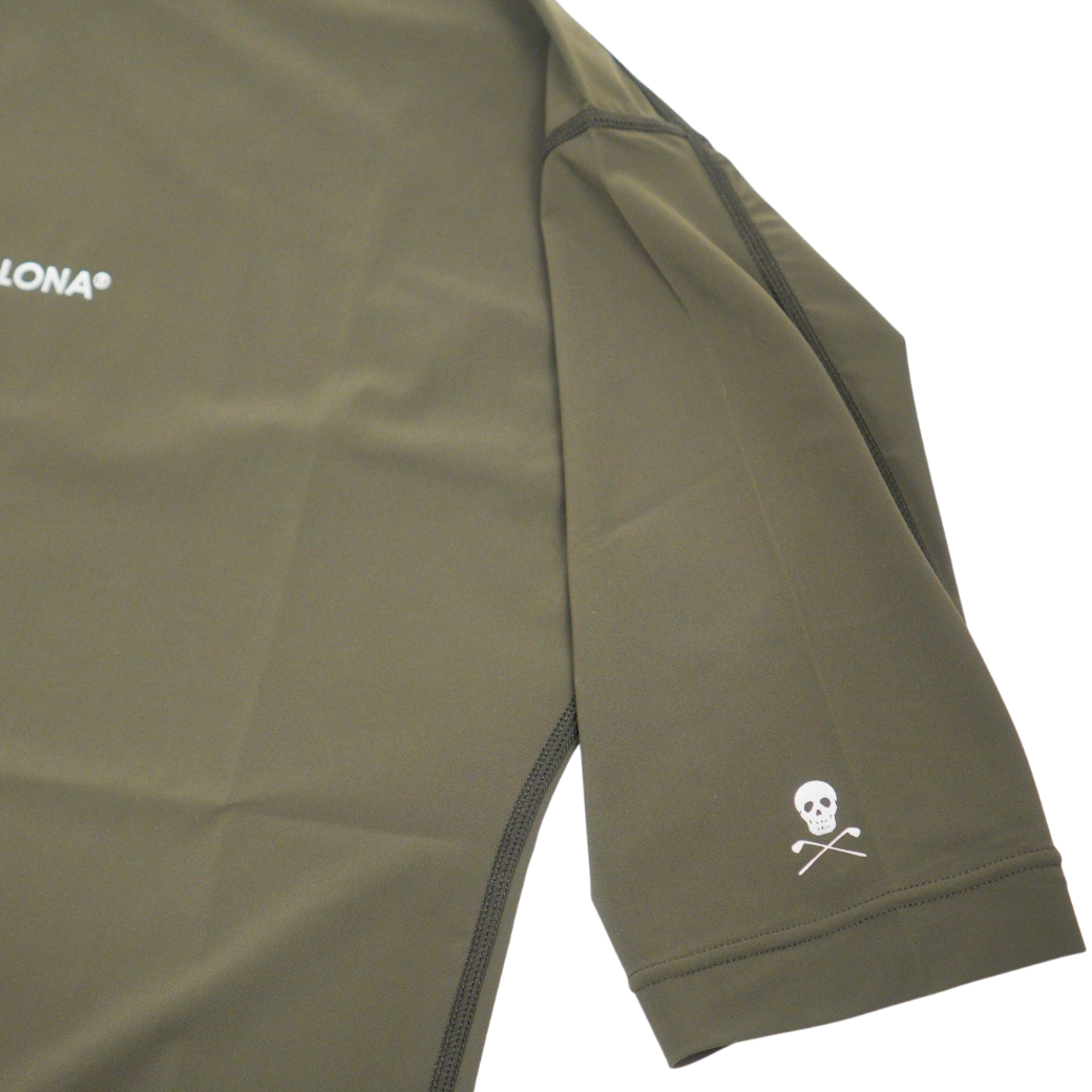 【MARK&LONA】Resolution Tech Mock メンズ モックネックTシャツ KHAKI(MAL-MLM2CAA01)
