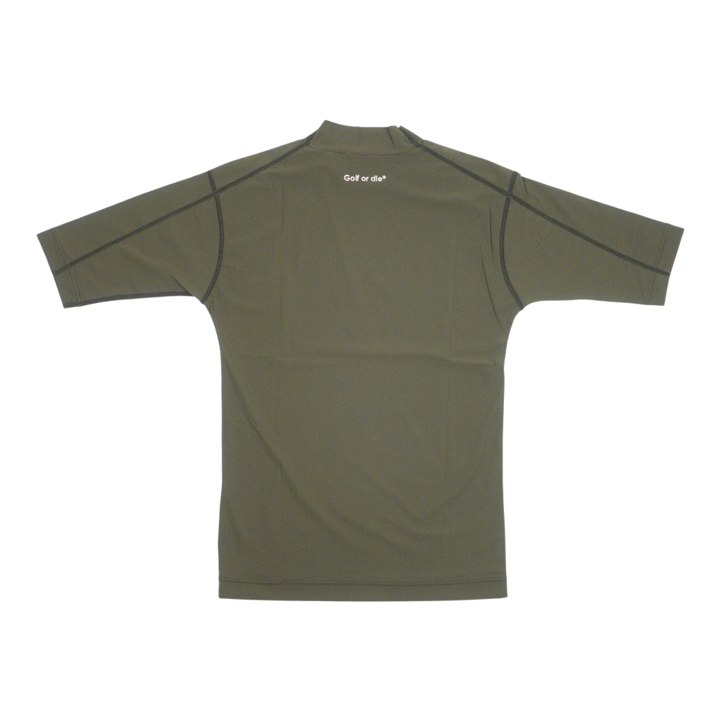 【MARK&LONA】Resolution Tech Mock メンズ モックネックTシャツ KHAKI(MAL-MLM2CAA01)