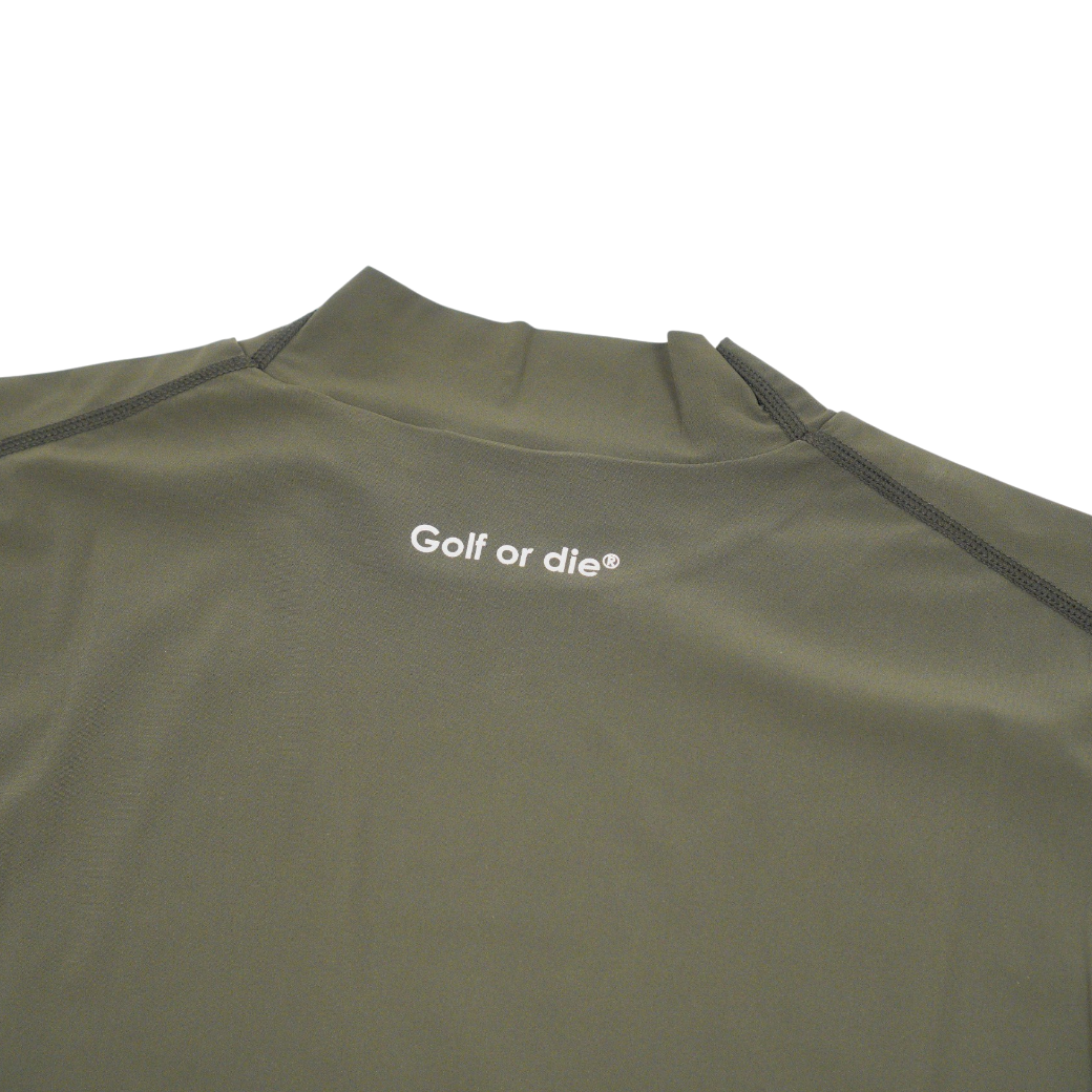 【MARK&LONA】Resolution Tech Mock メンズ モックネックTシャツ KHAKI(MAL-MLM2CAA01)
