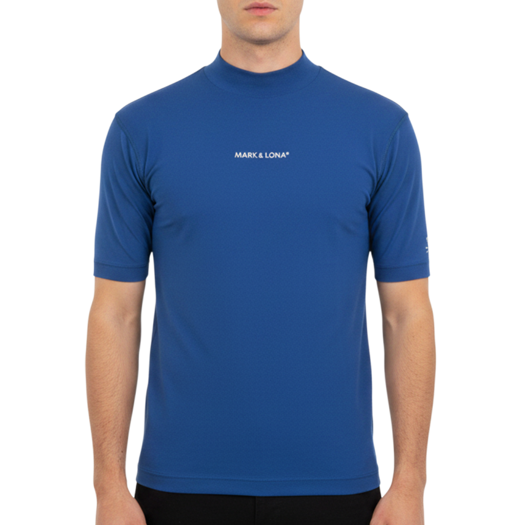 【MARK&LONA】Resolution Tech Mock メンズ モックネックTシャツ NAVY(MAL-MLM2CAA01)
