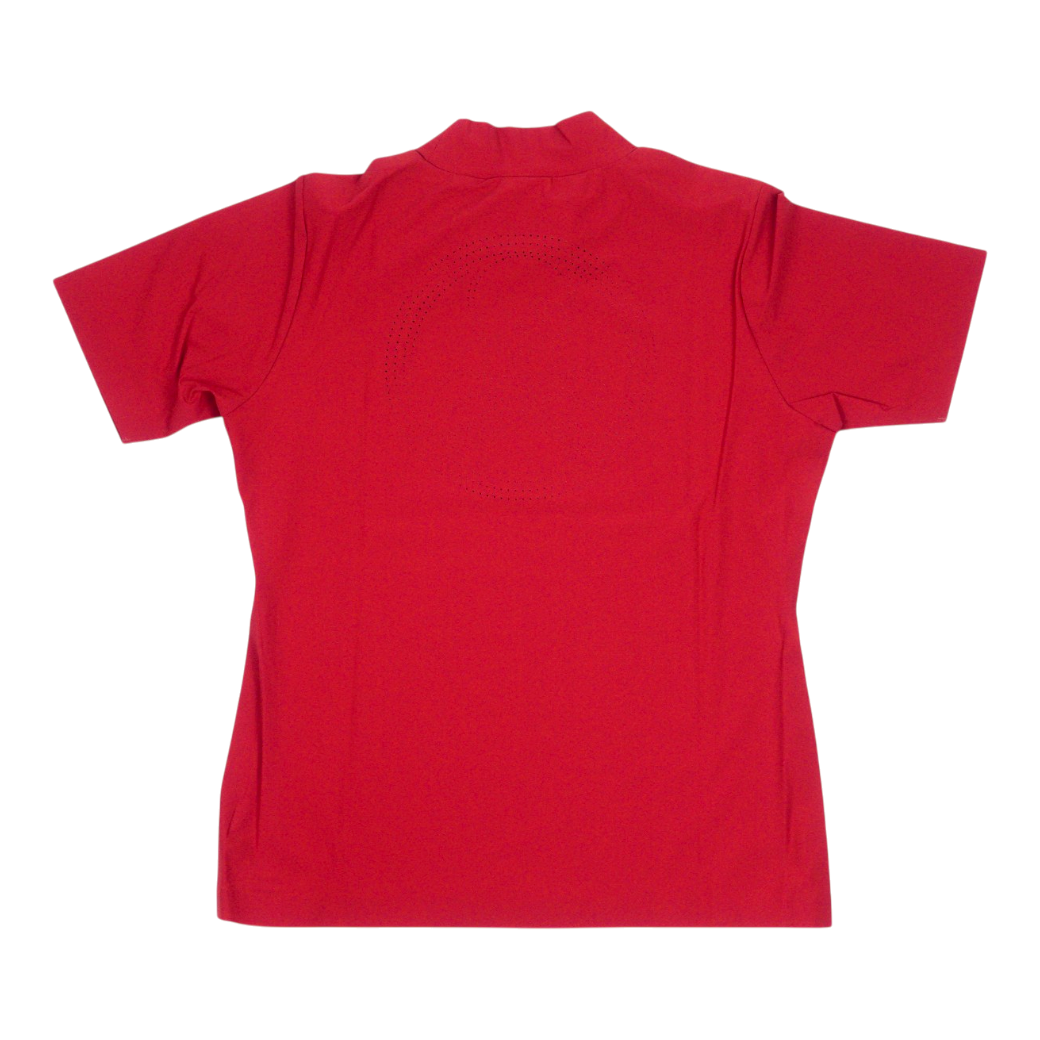 【MARK&LONA】Tシャツ レディース モック RED(MAL-MLW2CAA02)