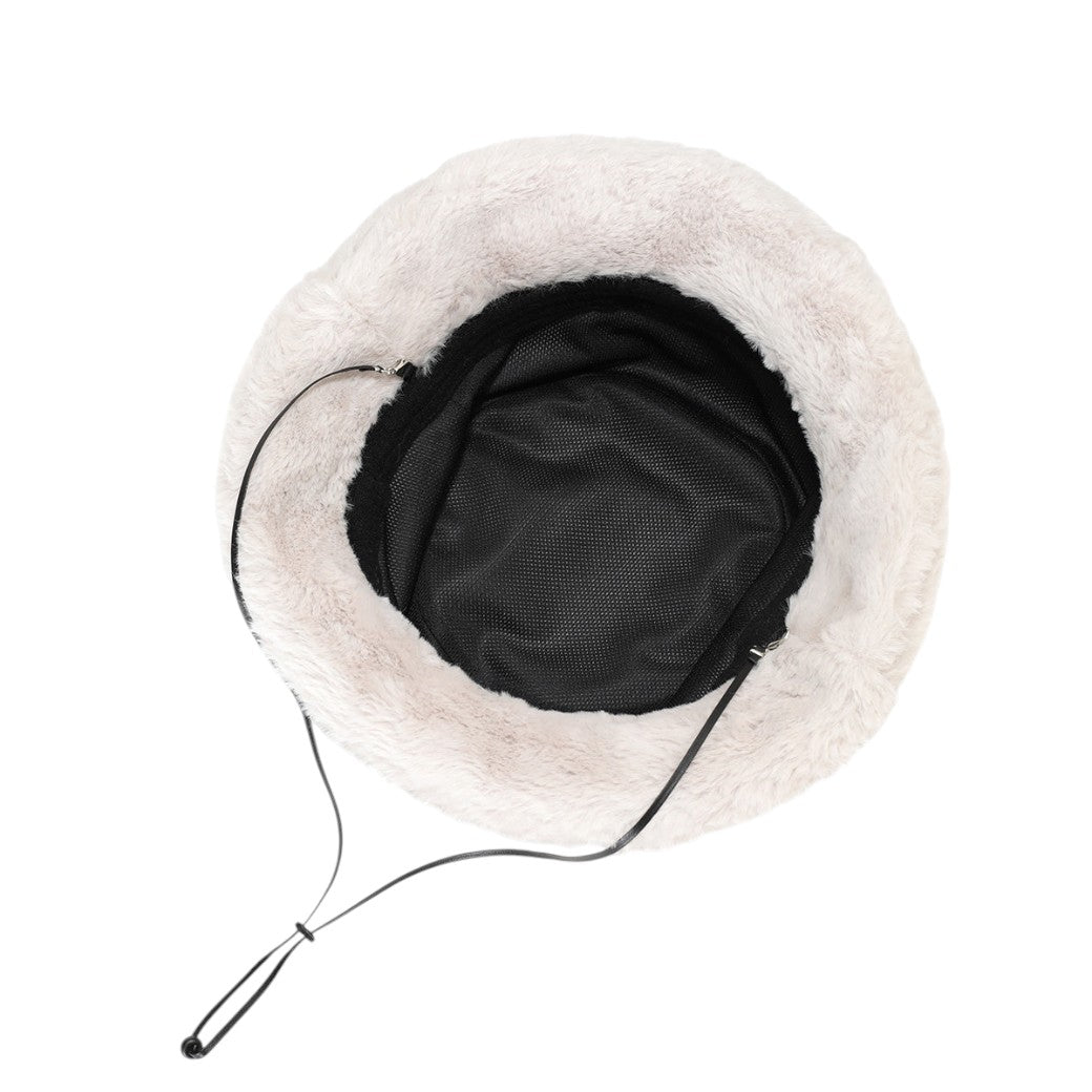 【MARK&LONA】フェイクファーバケットハット WHITE(MAL-MLF5CFC16)