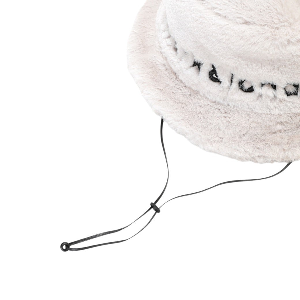 【MARK&LONA】フェイクファーバケットハット WHITE(MAL-MLF5CFC16)