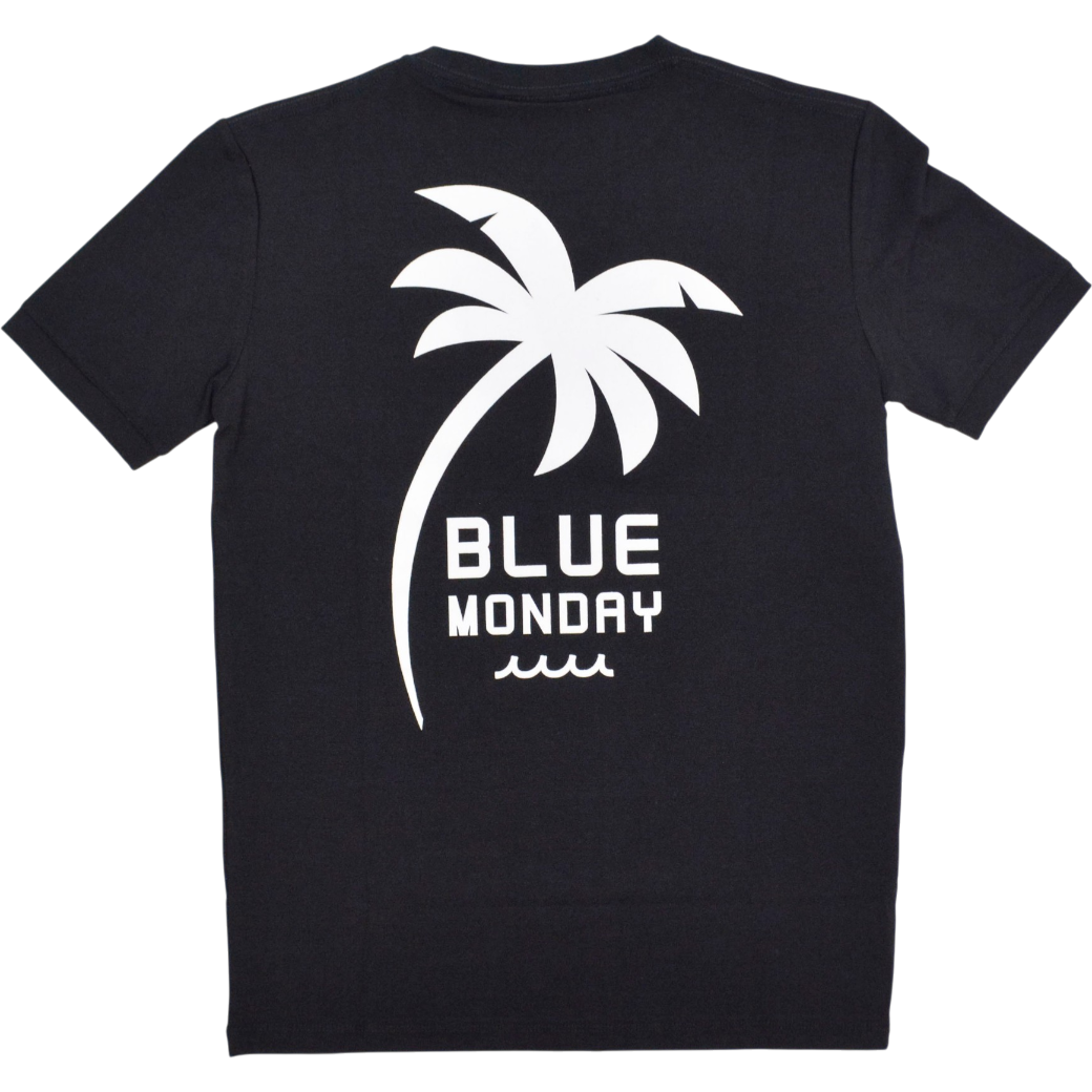 【muta】FLOCKY BLUE MONDAY Tシャツ ブラック S M(MUT-MMAX-434351)