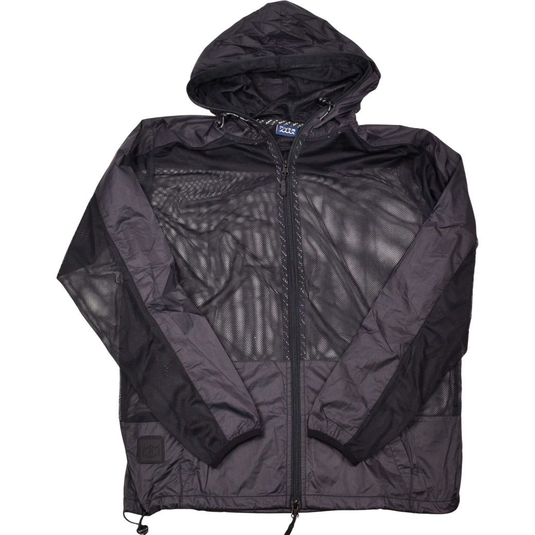 【muta】メッシュ切替 コンビネーションパーカー ブラック(MUT-MMBC190806)