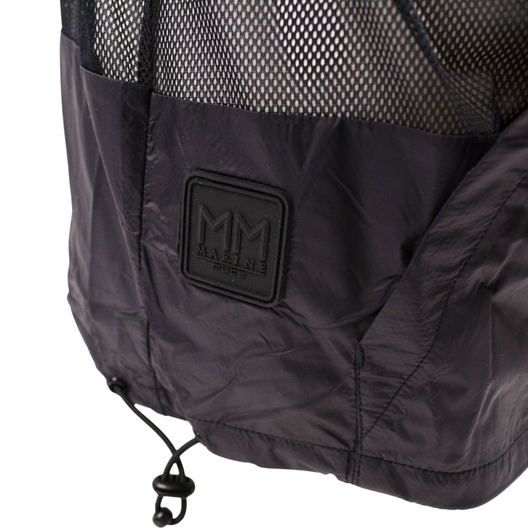 【muta】メッシュ切替 コンビネーションパーカー ブラック(MUT-MMBC190806)