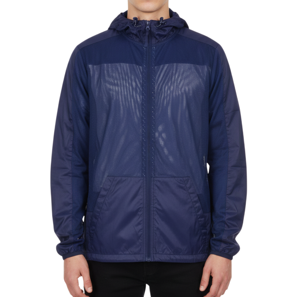 【muta】メッシュ切替 コンビネーションパーカー ネイビー M XXL(MUT-MMBC190806)