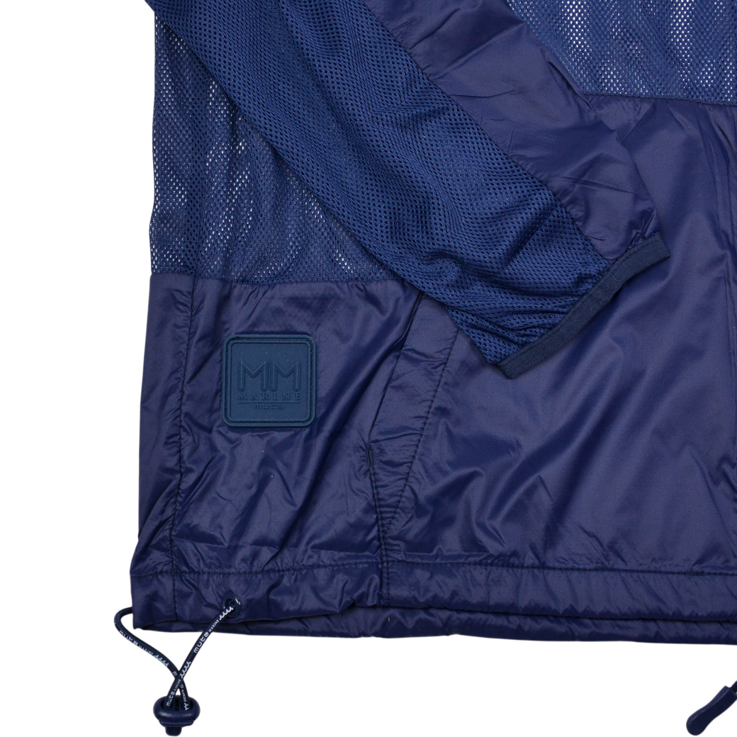 【muta】メッシュ切替 コンビネーションパーカー ネイビー M XXL(MUT-MMBC190806)