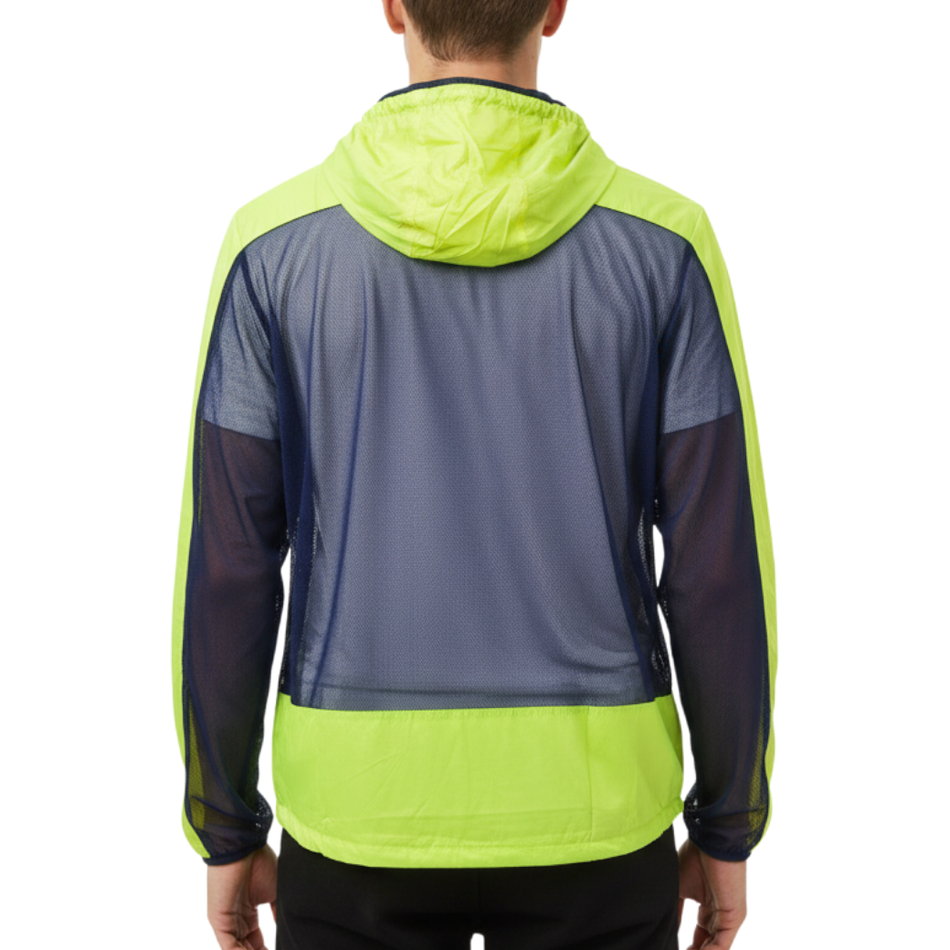 【muta】メッシュ切替 コンビネーションパーカー イエロー M L(MUT-MMBC190806)