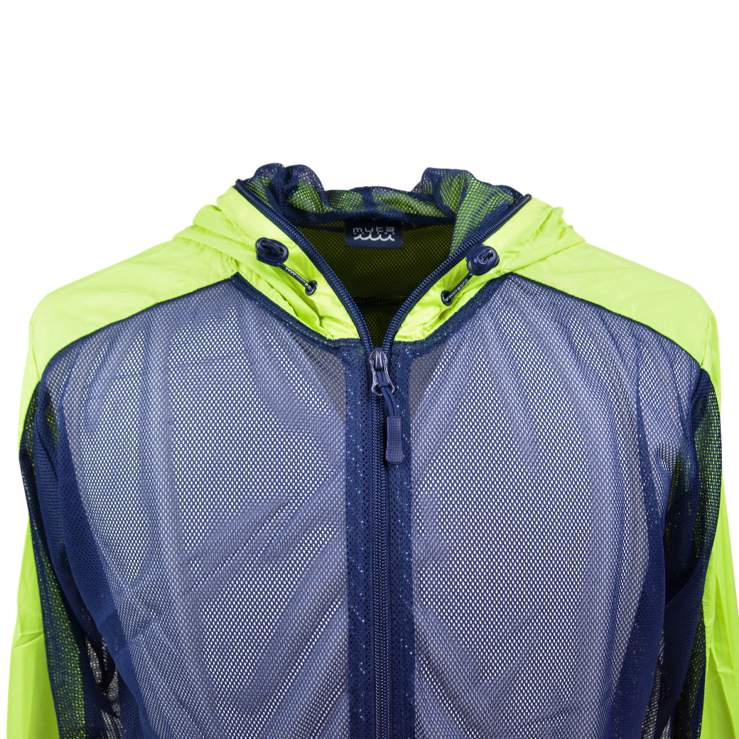 【muta】メッシュ切替 コンビネーションパーカー イエロー M L(MUT-MMBC190806)