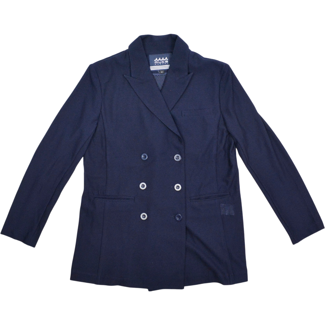【muta】ストレッチメッシュ ダブルジャケット レディース ネイビー M(MUT-MMBC-200810)
