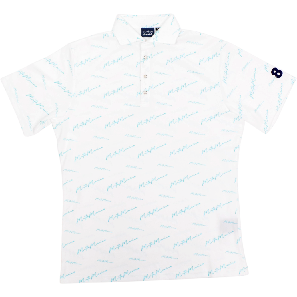 【muta】カーシブロゴ ポロシャツ ホワイト M(MUT-MMJC-446194)