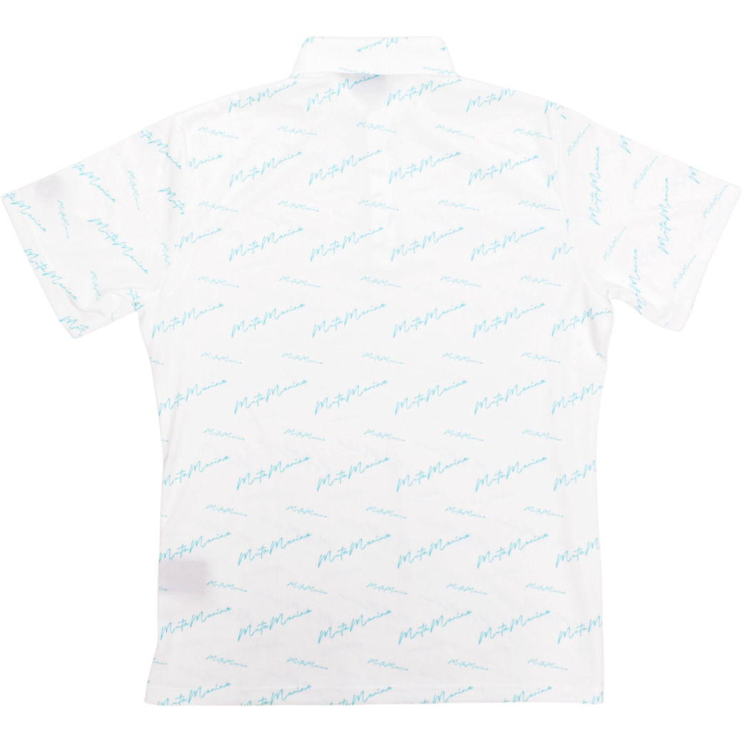 【muta】カーシブロゴ ポロシャツ ホワイト M(MUT-MMJC-446194)