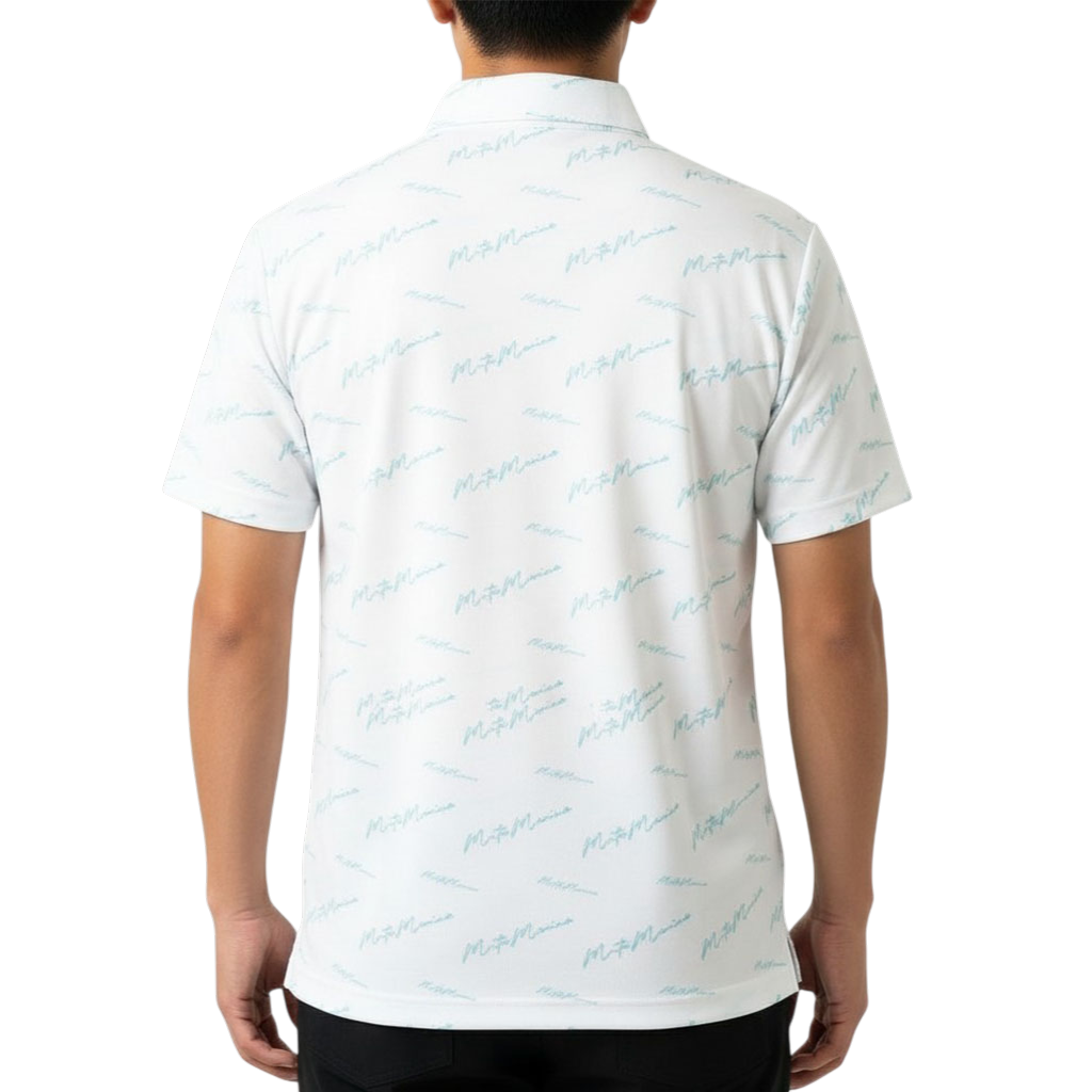 【muta】カーシブロゴ ポロシャツ ホワイト M(MUT-MMJC-446194)