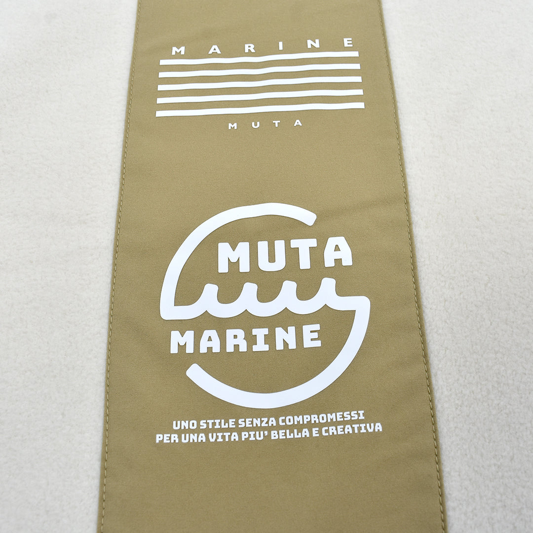 【MUTA】フリース切替モックネックプルオーバー ホワイト レディース (MUT-MMMK-443180)