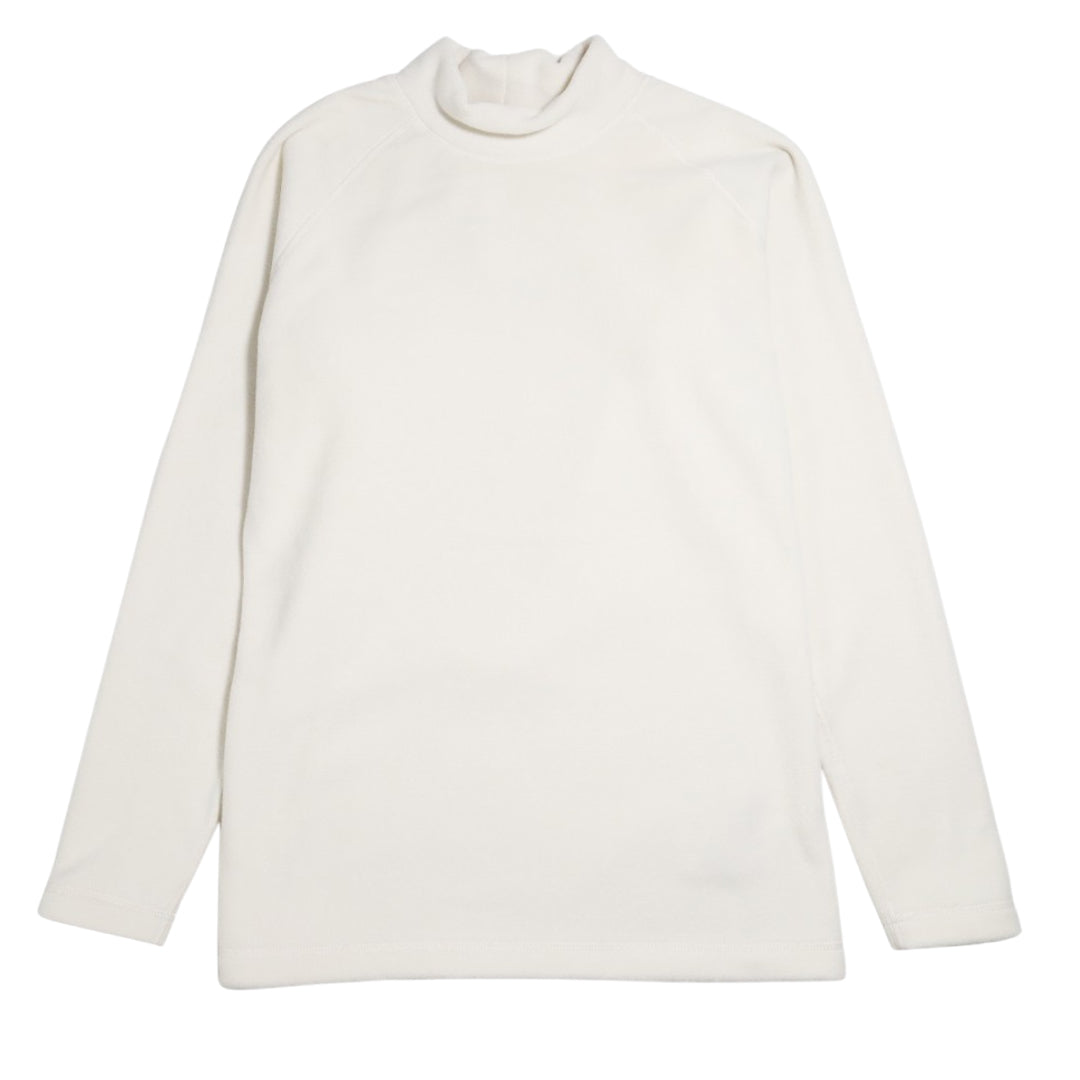 【MUTA】フリース切替モックネックプルオーバー ホワイト レディース (MUT-MMMK-443180)