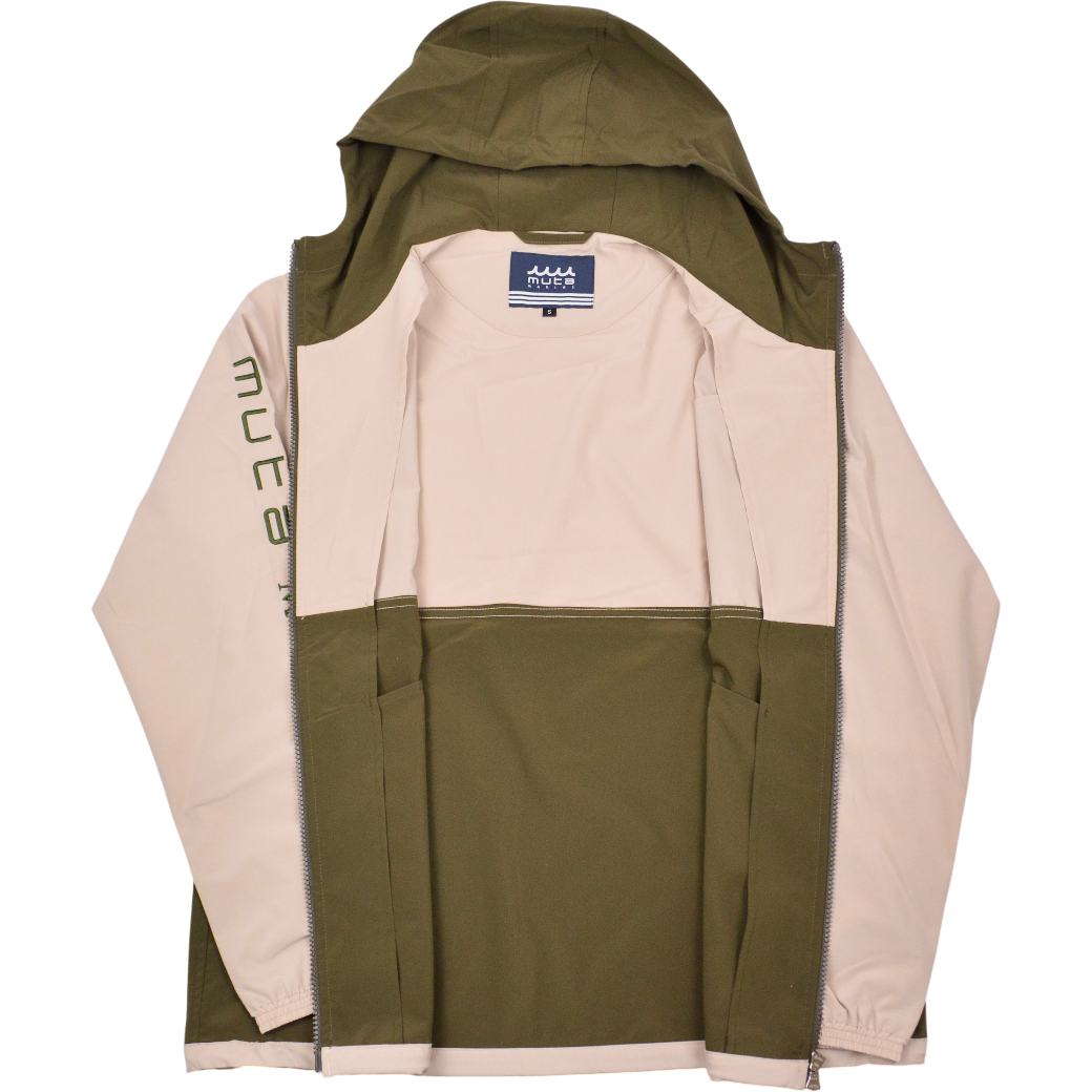 【muta】SOLOTEX®︎ Eco-Hybrid ストレッチジップパーカー ベージュ カーキ(MUT-MMMK443212)