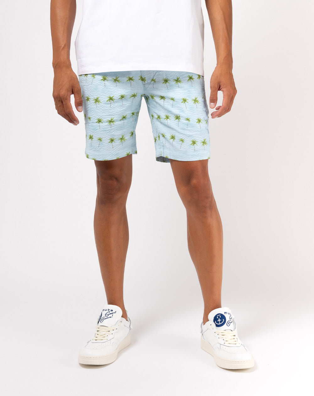 【muta】PALM シアサッカーハーフパンツ XL(ブルー) MUT-MMMK444036