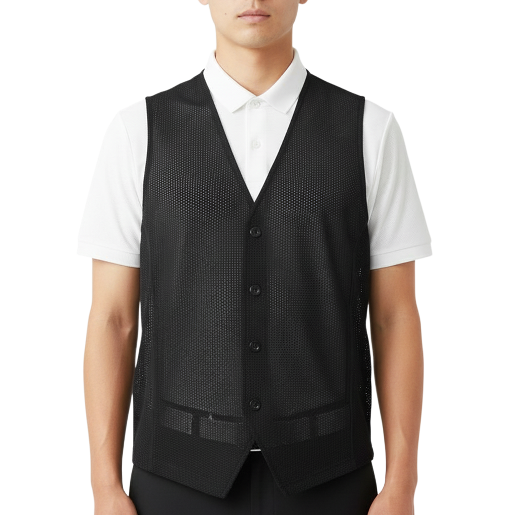 muta】メッシュ ベスト ブラック M L XL（MUT-MMBC180810）