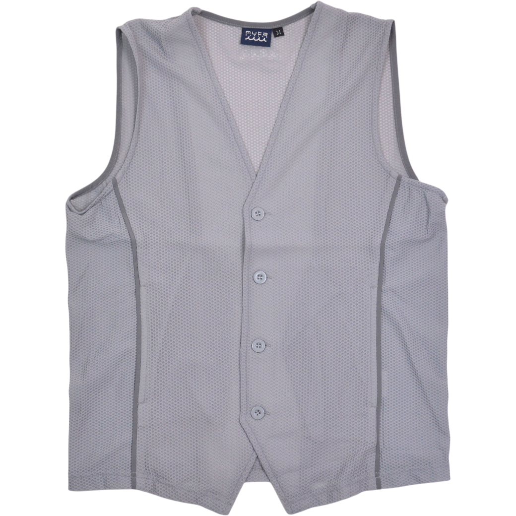 【muta】メッシュ ベスト グレー M L(MUT-MMBC180810)