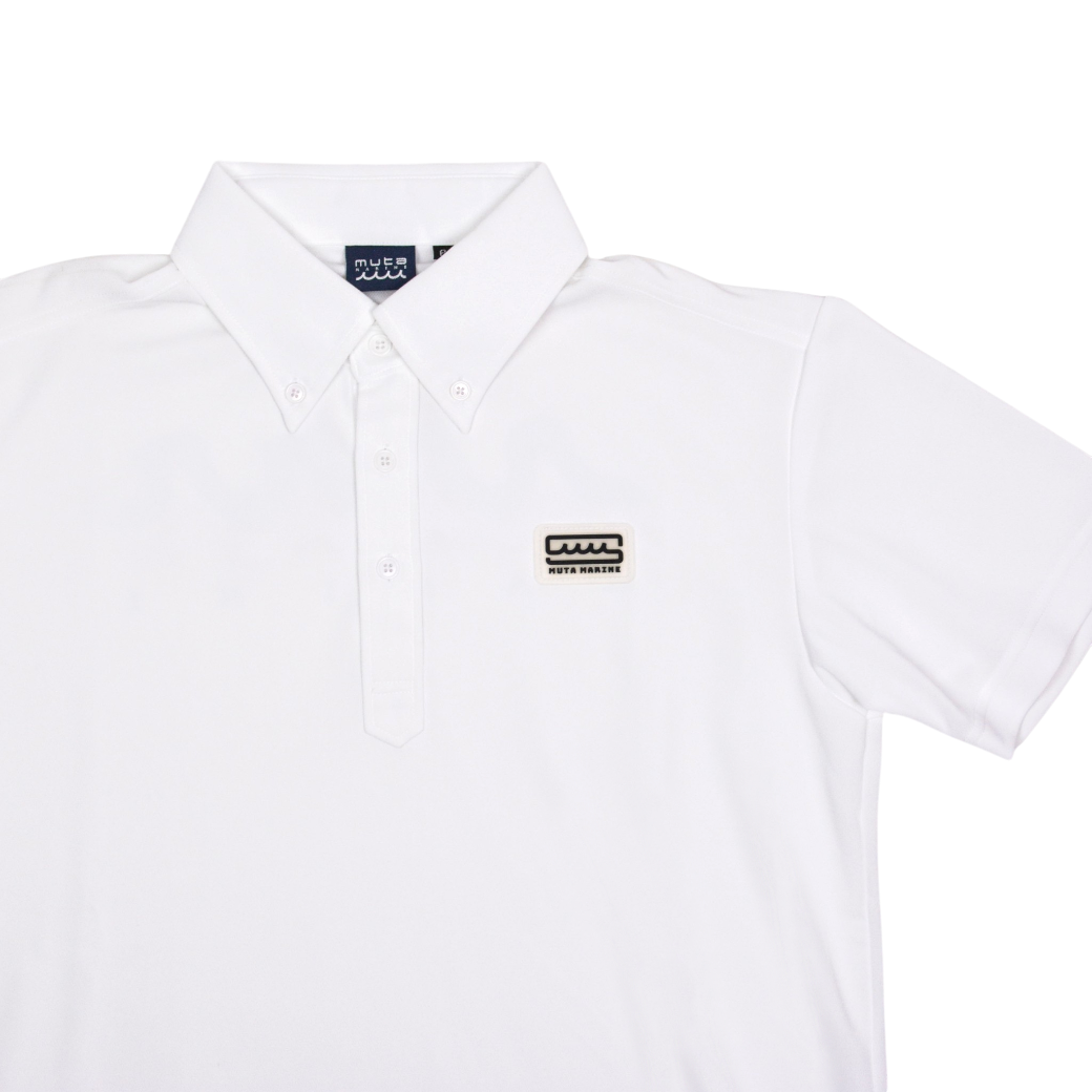 【muta】BACK TRICO WAVE ポロシャツ ホワイト L(MUT-MMAX446125)