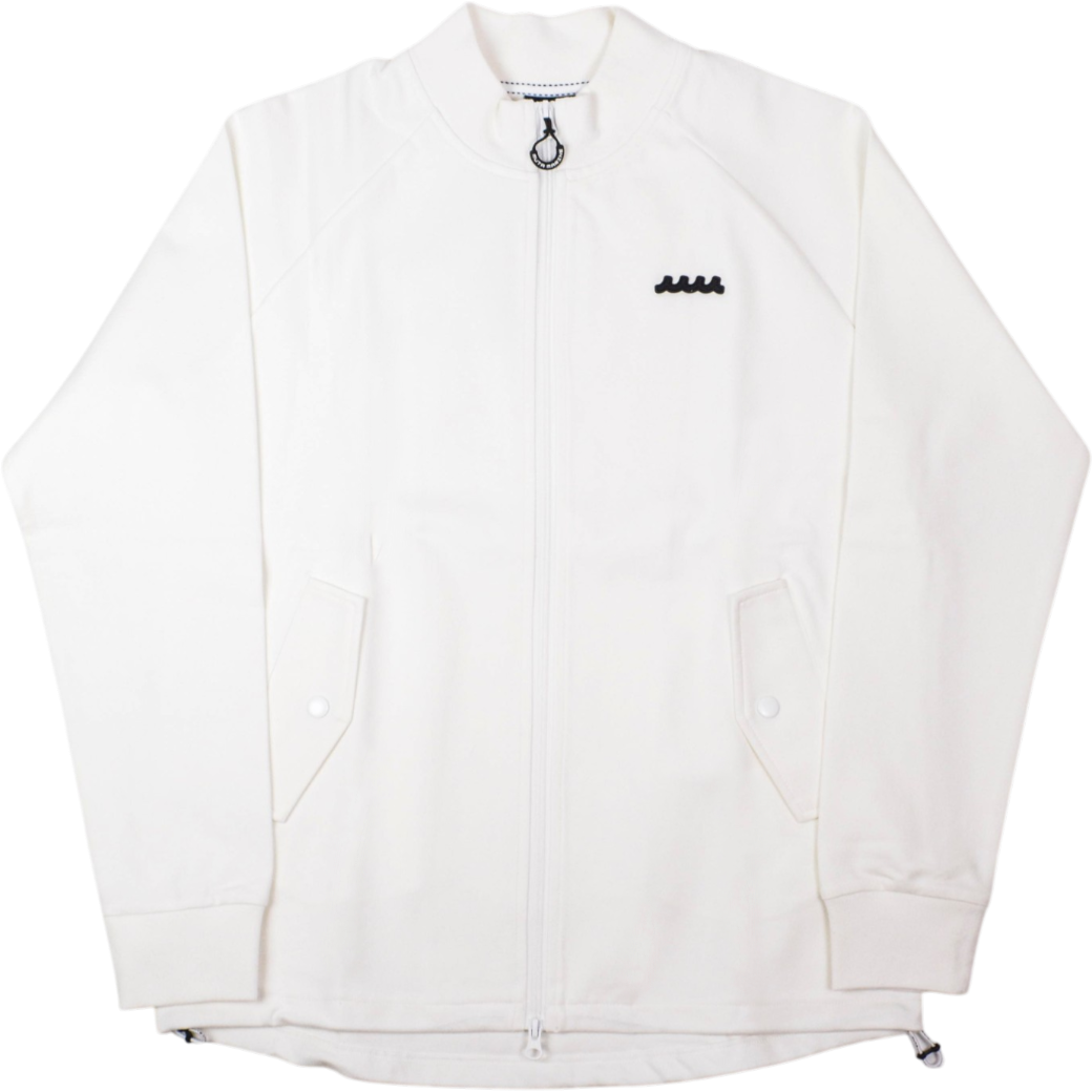 【muta】モックネック ポンチ素材 ブルゾン L ホワイト(MUT-MMBC-191208)