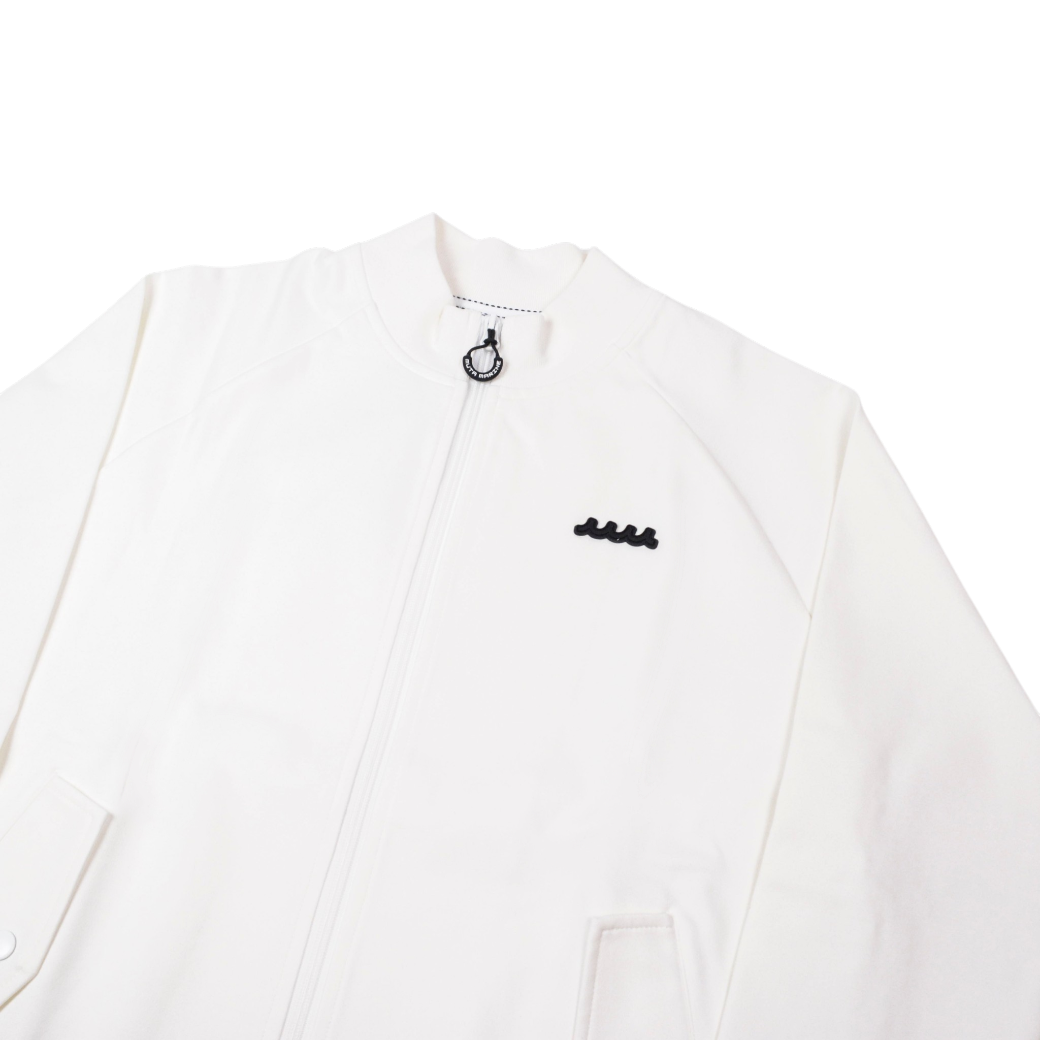 【muta】モックネック ポンチ素材 ブルゾン L ホワイト(MUT-MMBC-191208)