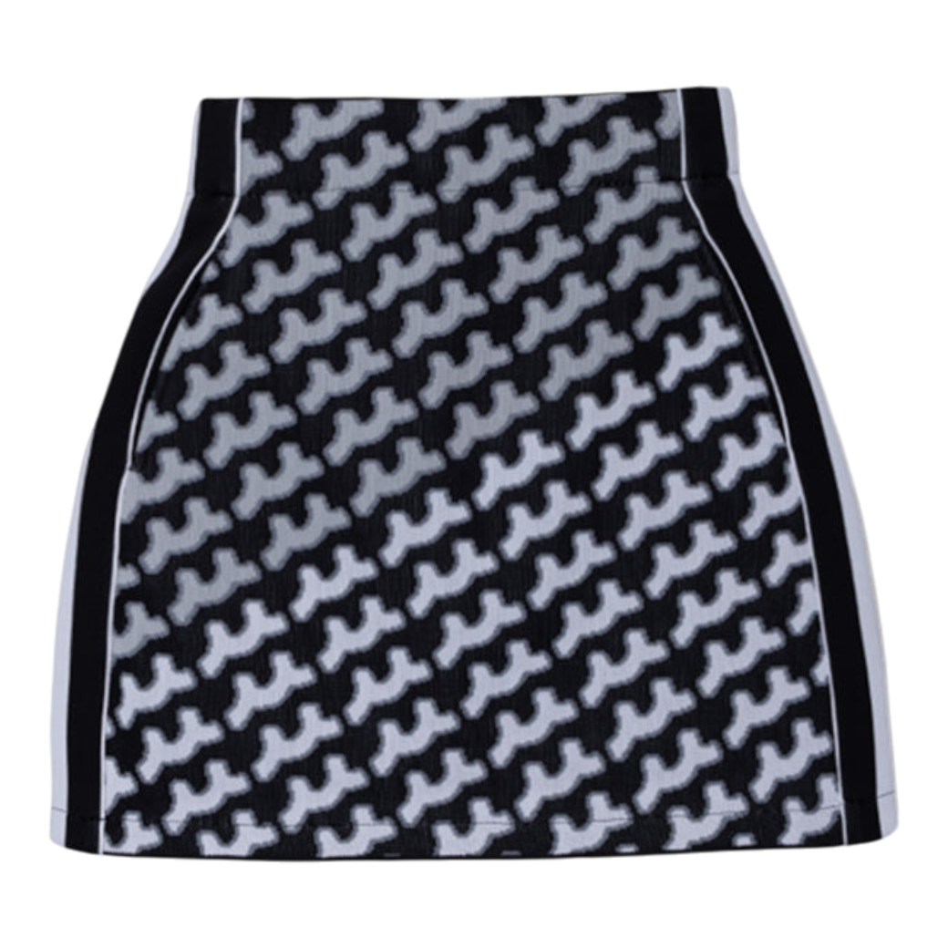 【MUTA】WAVE PATTERN ジャガードスカート BK(MUT-MMBC220302J)