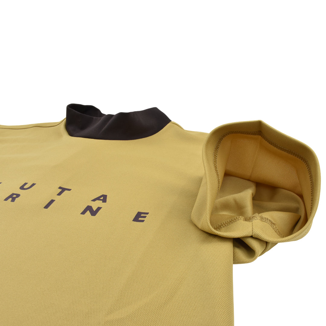 【MUTA】カノコ モックネックシャツ BEIGE メンズ S M L(MUT-MMMK446223)