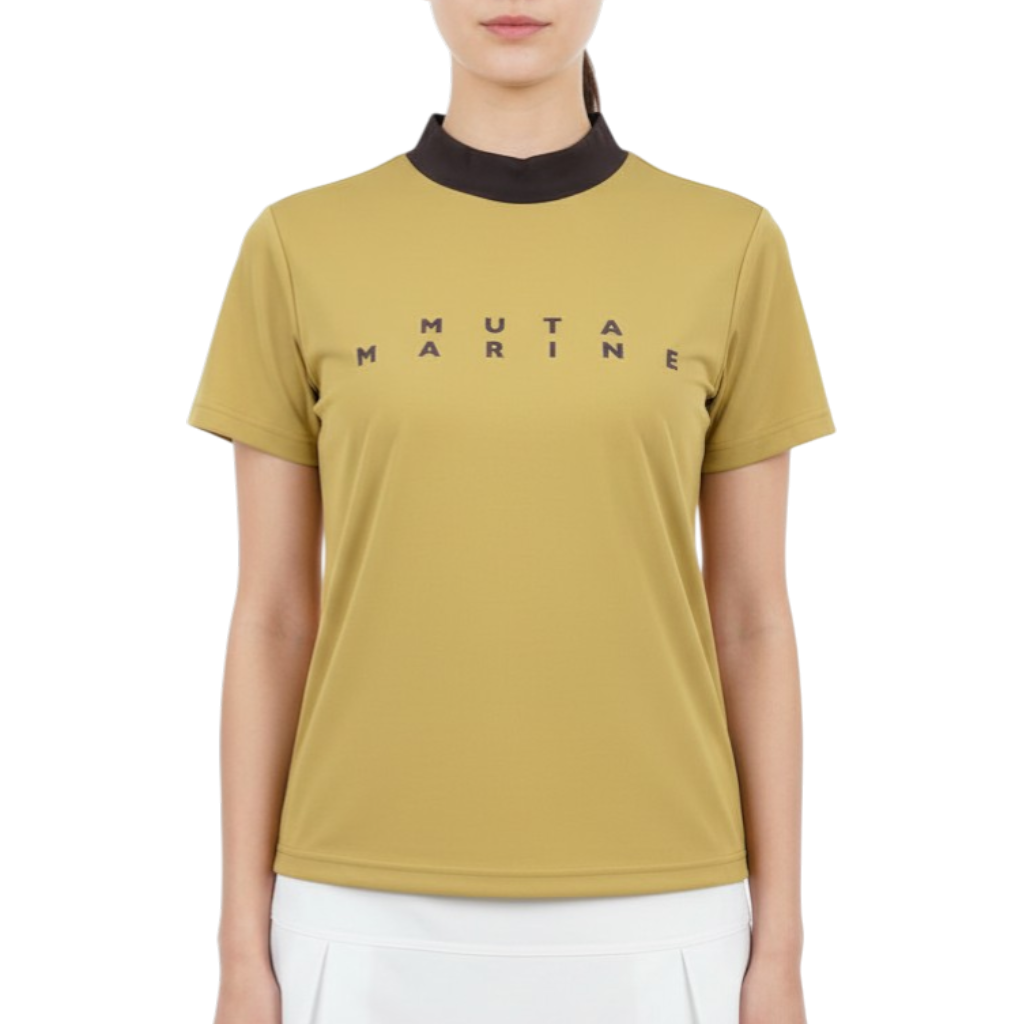 【MUTA】カノコ モックネックシャツ BEIGE レディース WS(MMJC-446223)