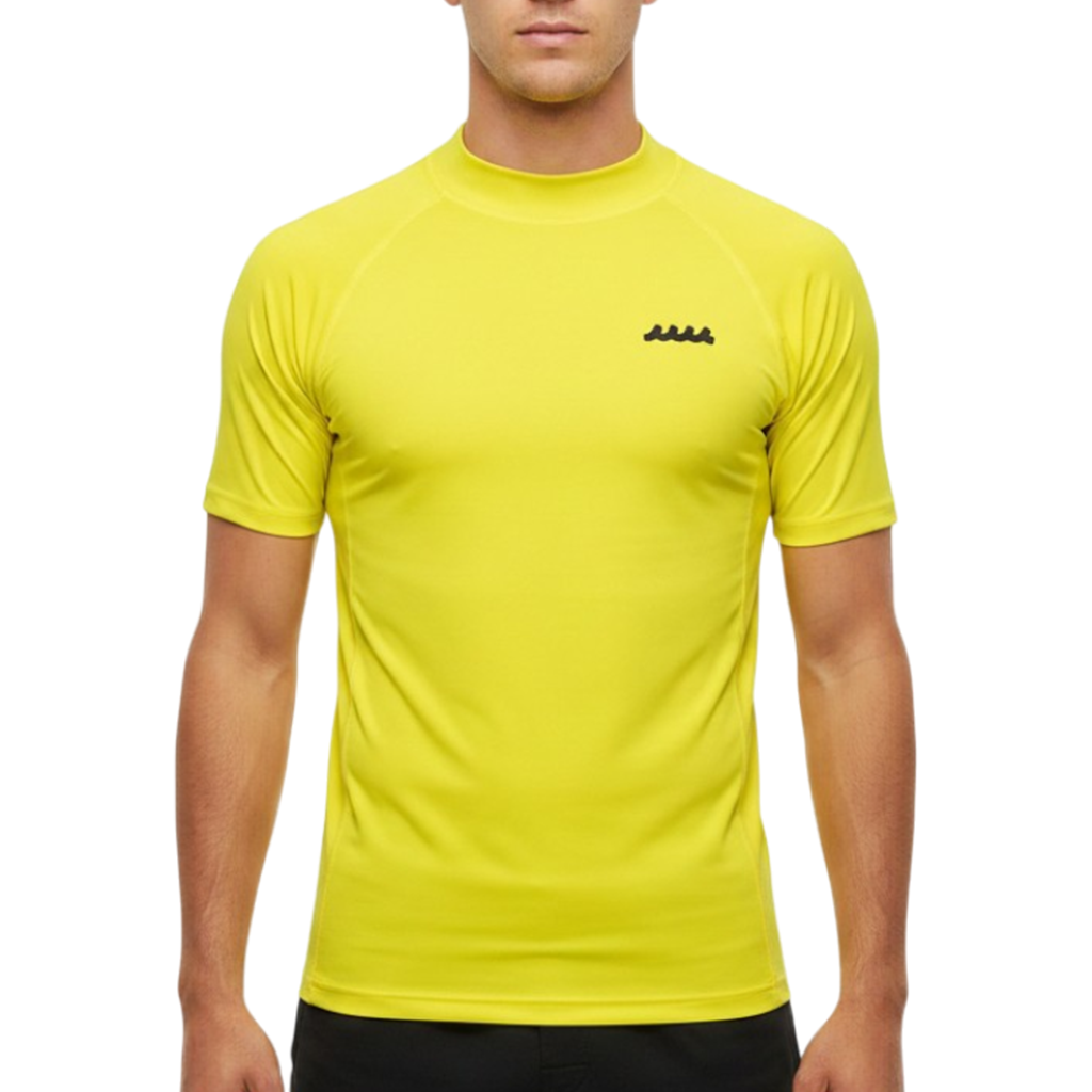 【MUTA】モックネックシャツ YELLOW M (MUT-MMTK439007)
