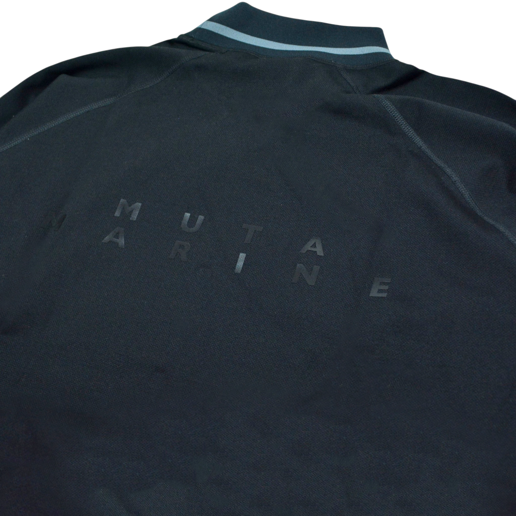 【muta】ライトハイテンション リブモックネックシャツ L BLACK(MUT-MMBC220705)