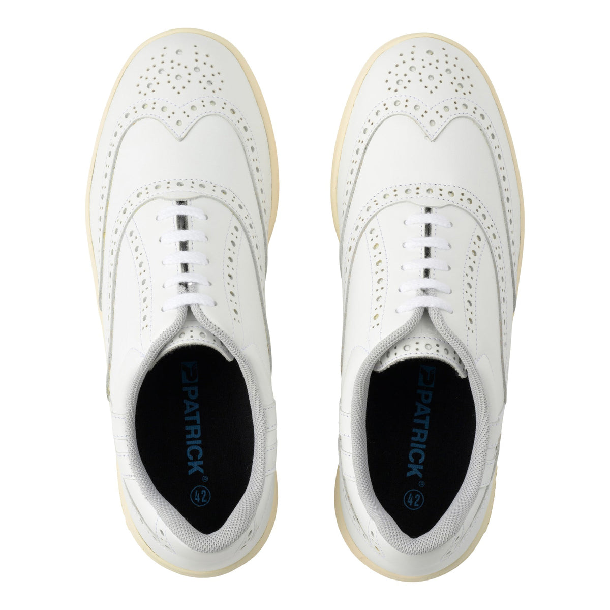 【PATRICK】メンズ ロアンヌカップ レザー ROANNE-CP/L WHT(PAT-G3400)