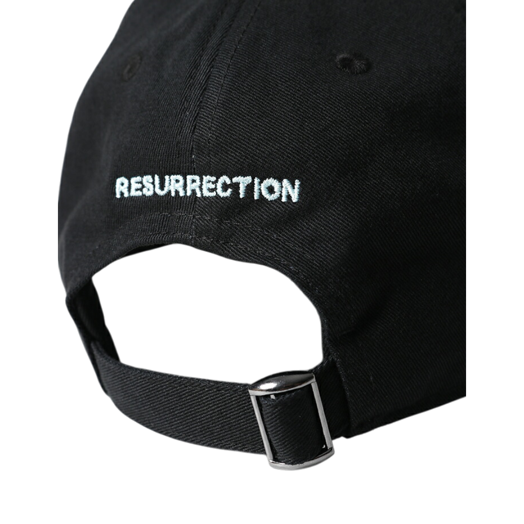 【Resurrection】ベーシックロゴキャップ 丸山茂樹プロエディション BLACK/MINT BLUE(RES-BF12CAP10MAR)