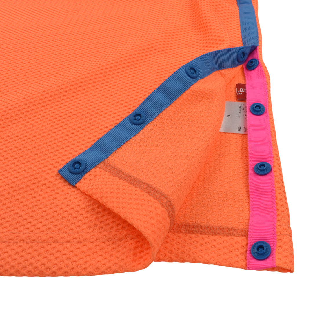 【Ritmo Latino MILANO】2025ss リトモラティーノ モック半袖シャツ メッシュ ORANGE (RLT-RL01)