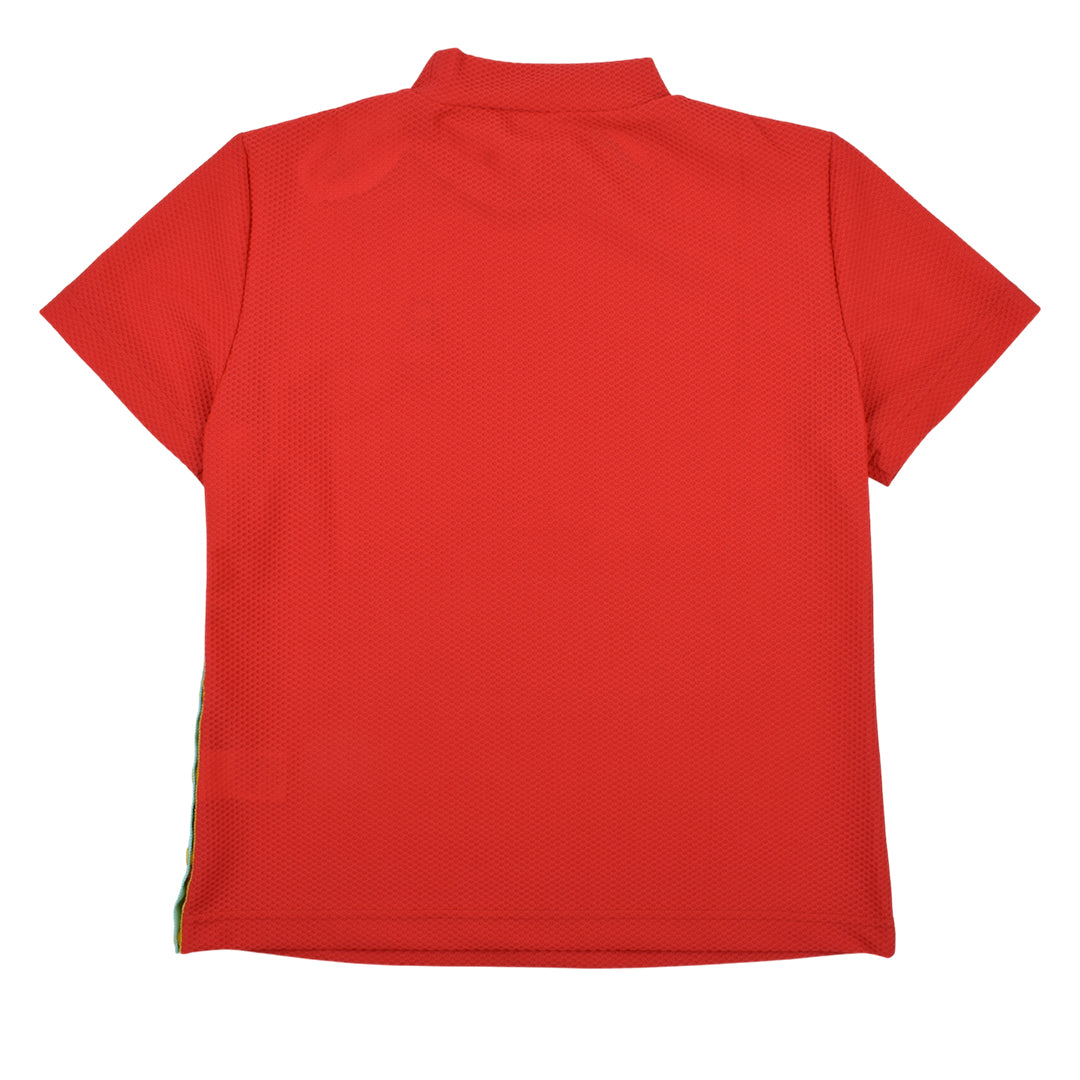 【Ritmo Latino MILANO】リトモラティーノ WOMEN モック半袖シャツ メッシュ RED (RLT-RL01)