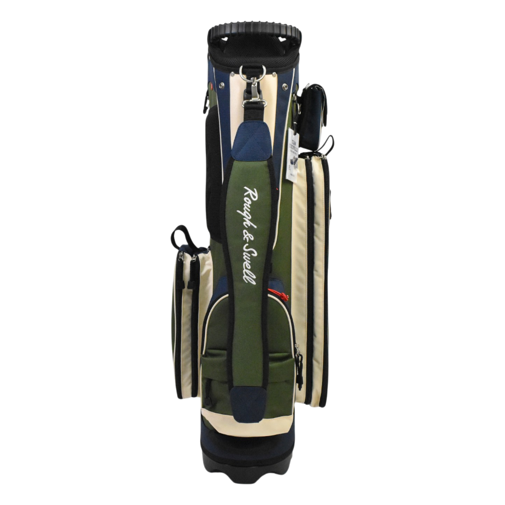 【EVEN8月号掲載】rough&swell MOUNTAIN CADDY キャディバッグ OLIVE (ROU-RSA26014)