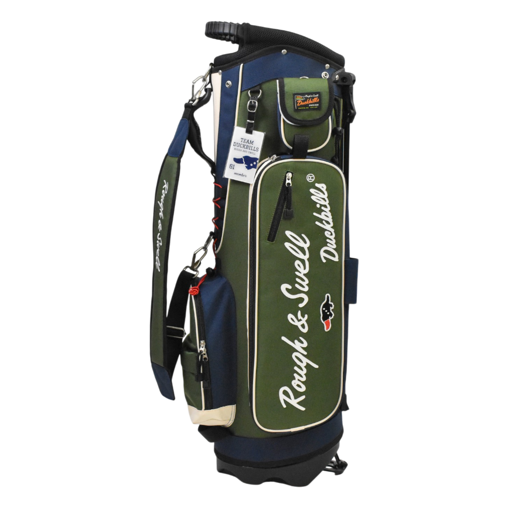 【EVEN8月号掲載】rough&swell MOUNTAIN CADDY キャディバッグ OLIVE (ROU-RSA26014)